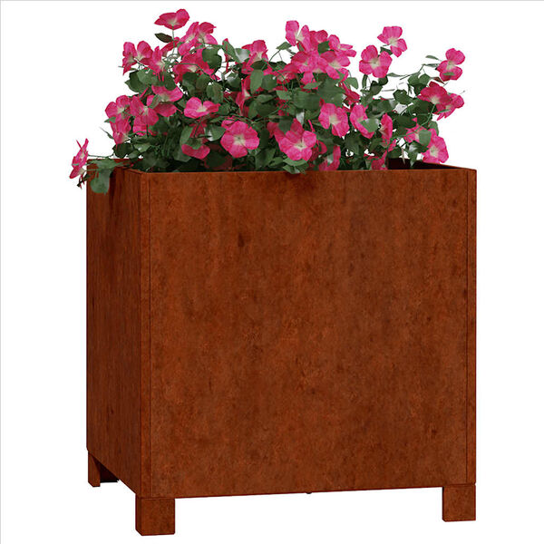 vidaXL Jardini&egrave;re avec pieds Rouill&eacute; 40x40x40 cm Acier corten