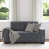 vidaXL Canapé causeuse gris foncé 120 cm velours