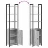 vidaXL Biblioth&egrave;que Gris Sonoma 40 x 24 x 161 cm Bois d'ing&eacute;nierie