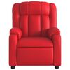 vidaXL Fauteuil de massage inclinable électrique rouge similicuir