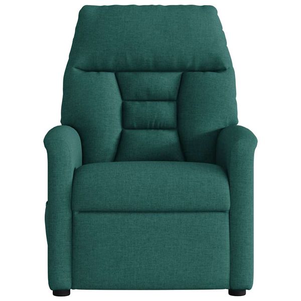 vidaXL Fauteuil inclinable Vert fonc&eacute; Tissu