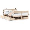 vidaXL Cadre de lit sans matelas 140x200 cm bois massif de pin