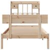 vidaXL Lit biblioth&egrave;que sans matelas 75x190 cm bois de pin massif
