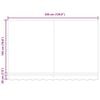 vidaXL Auvent Rétractable Bordeaux 350 x 200 cm Polyester et Aluminium