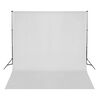 vidaXL Kit de studio photo avec lampes toile de fond et r&eacute;flecteur