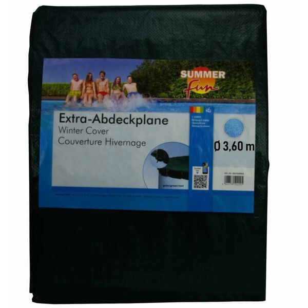 Summer Fun Couverture de piscine d'hiver Ronde 360 cm PVC Vert