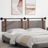 vidaXL T&ecirc;te de lit suspendue Uni Taupe 210 x 55 x 5 cm PU antique