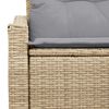 vidaXL Canapé de jardin avec coussin 123 x 62 x 69 cm polyrotin