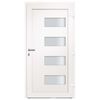 vidaXL Porte d'entr&eacute;e Aluminium et PVC Anthracite 100x210 cm
