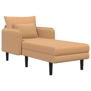 vidaXL Grande m&eacute;ridienne Beige Boucl&eacute;