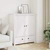 vidaXL Buffet Blanc 83x41,5x100 cm Bois massif de pin