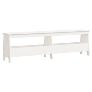 vidaXL Banc d'entr&eacute;e blanc 160x28x45 cm bois de pin massif