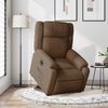 vidaXL Fauteuil inclinable électrique marron tissu