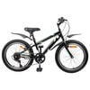 vidaXL V&eacute;lo pour Enfants 24 Pouces 6-Speed pour les 8-12 ans Noir