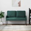 vidaXL Canap&eacute;s avec coussin 110cm Vert fonc&eacute; Contreplaqu&eacute;