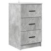 vidaXL Cabinet de chevet Gris b&eacute;ton 38 x 38 x 66 cm Bois d'ing&eacute;nierie