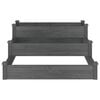 vidaXL Lit surélevé de jardin gris 120x120x56 cm bois massif de sapin