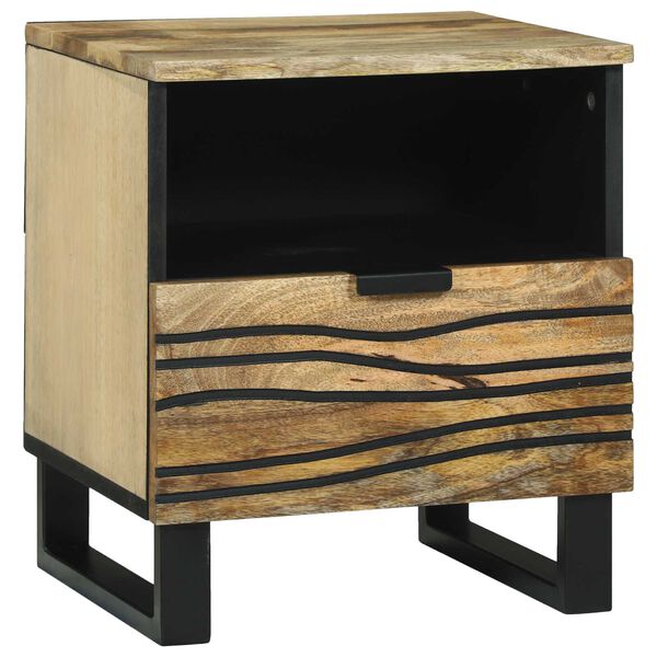 vidaXL Cabinet de chevet Marron 40 x 33 x 46 cm Bois d'acacia massif