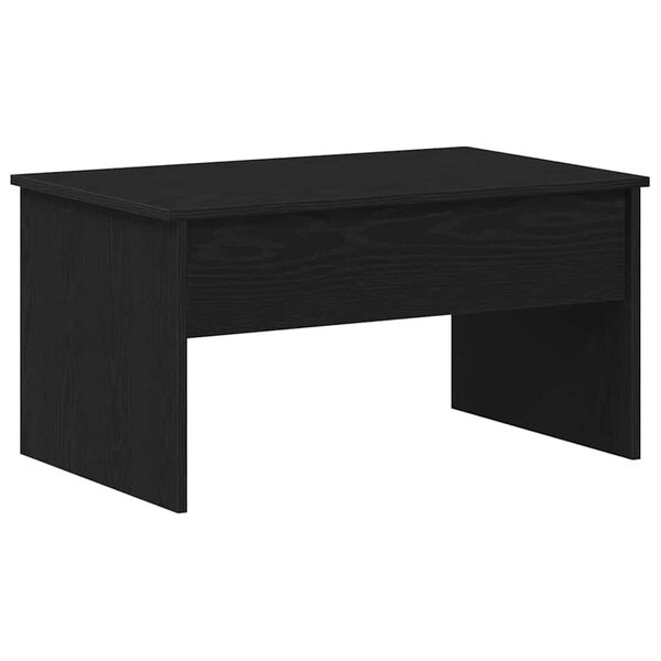 vidaXL Table basse Ch&ecirc;ne noir 80 x 50,5 x 41,5 cm Bois d'ing&eacute;nierie