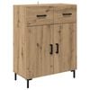 vidaXL Buffet Ch&ecirc;ne artisanal 69,5 x 34 x 90 cm Bois d'ing&eacute;nierie