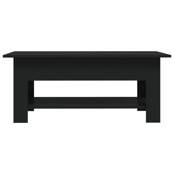 vidaXL Table basse noir 102x55x42 cm bois d'ing&eacute;nierie