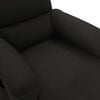 vidaXL Fauteuil de massage Noir Tissu