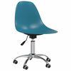 vidaXL Chaise pivotante de salle &agrave; manger Turquoise PP