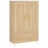 vidaXL Buffet haut ch&ecirc;ne sonoma 69,5x31x115 cm bois d'ing&eacute;nierie
