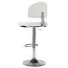 vidaXL Tabouret de bar Blanc Similicuir