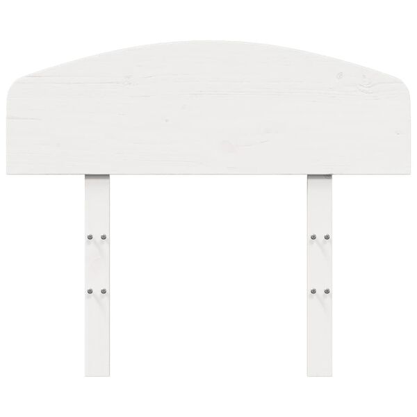 vidaXL T&ecirc;te de lit blanc 90 cm bois massif de pin