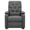 vidaXL Fauteuil de massage inclinable Gris clair Tissu