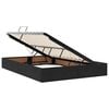 vidaXL Lit de Rangement avec matelas Noir 140 x 190 cm Velours