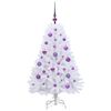 vidaXL Sapin de No&euml;l Artificiel &agrave; Branches Articul&eacute;es Blanc 120 cm