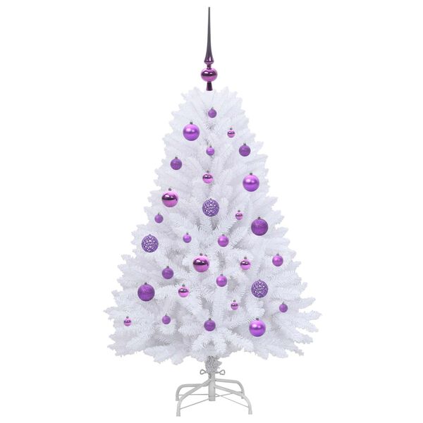 vidaXL Sapin de No&euml;l Artificiel &agrave; Branches Articul&eacute;es Blanc 120 cm
