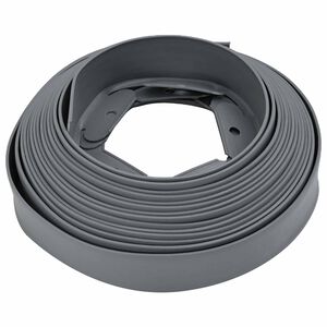 vidaXL Bordures de pelouse Gris 5000 x 4 x 5 cm Plastique