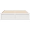 vidaXL Cadre de lit sans matelas blanc 140x190 cm bois de pin massif