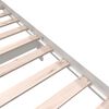 vidaXL Cadre de lit sans matelas blanc bois massif 140x200 cm
