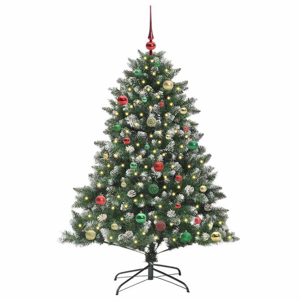 vidaXL Sapin de No&euml;l artificiel Vert 150 cm PVC, plastique et acier