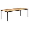 vidaXL Table de salle à manger 220x100x76 cm Bois de manguier brut