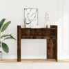 vidaXL Table console chêne fumé 100x35x90 cm bois d'ingénierie