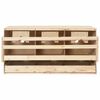 vidaXL Pondoir 3 compartiments 72x33x38 cm bois de pin massif