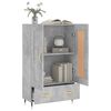 vidaXL Buffet haut gris béton 69,5x31x115 cm bois d'ingénierie