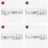 vidaXL Ensemble de canap&eacute;s d'ext&eacute;rieur 11 pcs Gris Naturel et Clair