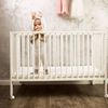tiSsi Lit d'enfant pliable Blanc