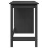 vidaXL Bureau Gris 112 x 50 x 75 cm Bois de Pin Massif