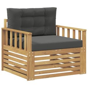 vidaXL Canap&eacute; d&rsquo;ext&eacute;rieur Polyester Blanc