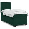 vidaXL Sommier &agrave; lattes de lit avec matelas Vert fonc&eacute; 90x200 cm