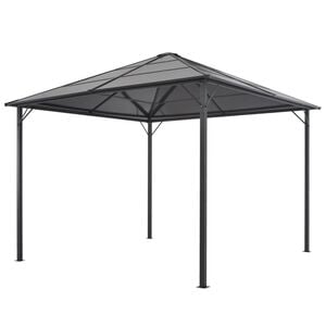 vidaXL Tonnelle avec toit Aluminium 3x3 m Anthracite