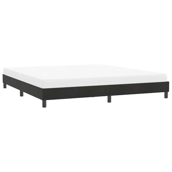 vidaXL Cadre de lit sans matelas noir 180x220 cm velours