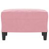 vidaXL Repose-pied Rose 60x50x41 cm Velours